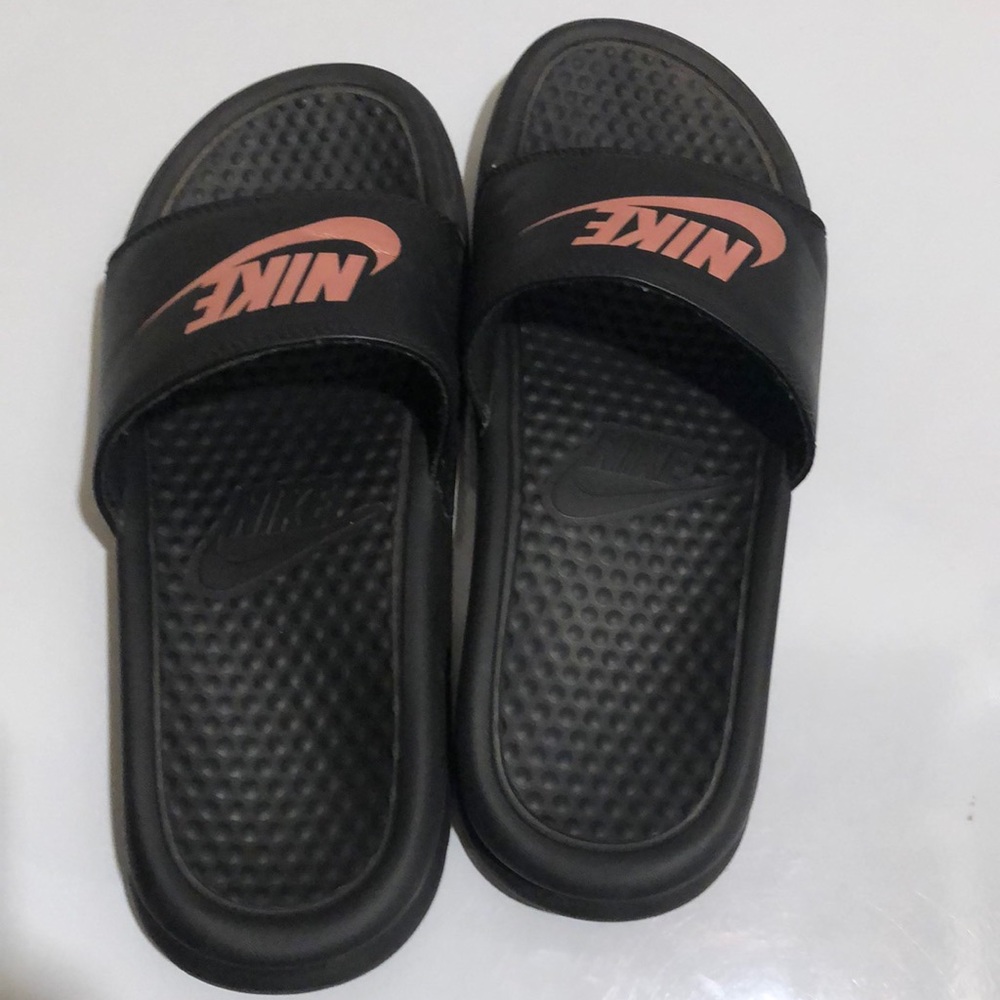 Rose gold- Nike Slides